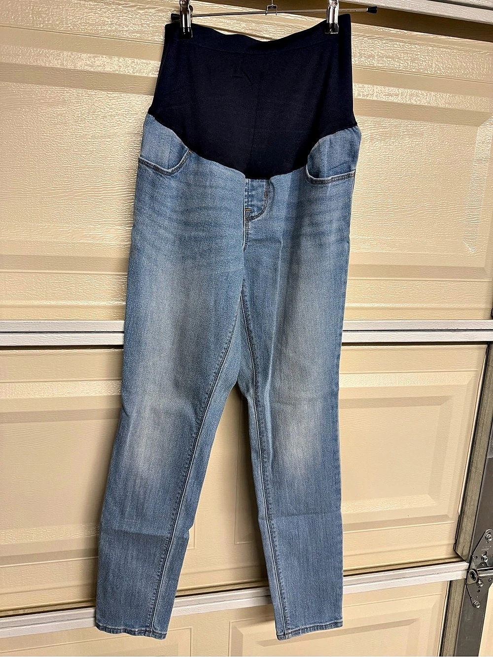 Skinny Maternity Jeans in Blue